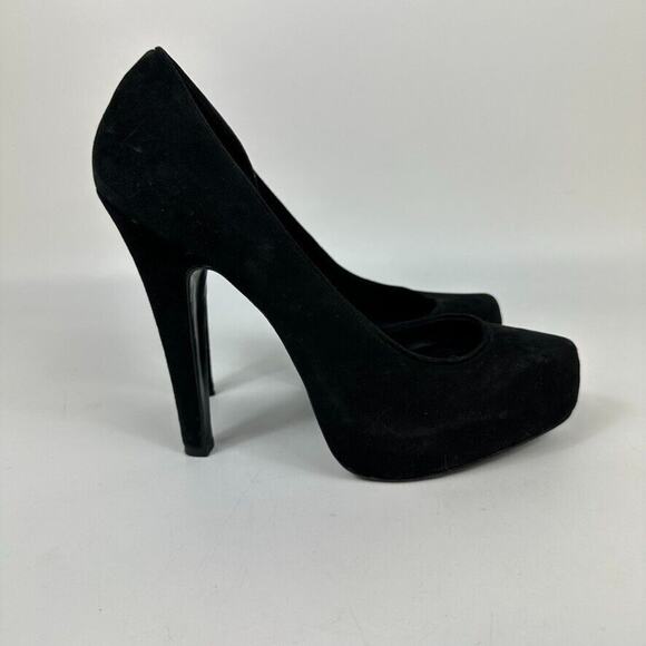 Jenni Kayne Black Suede Pump High Heels Womens 39 US 9 - Picture 1 of 9